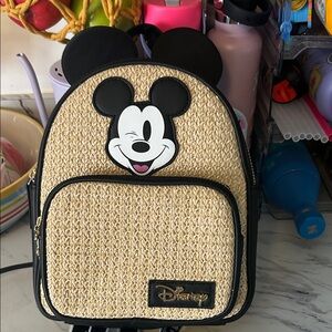 Disney  Primark Mickey Mouse Backpack - Black and Tan